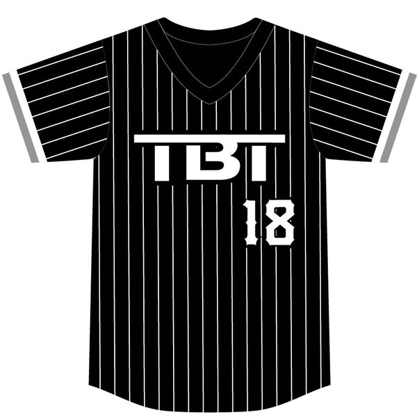 TBT Black Pinstripe Jersey