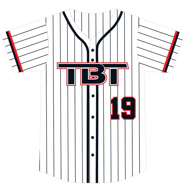 TBT White Pinstripe Jersey